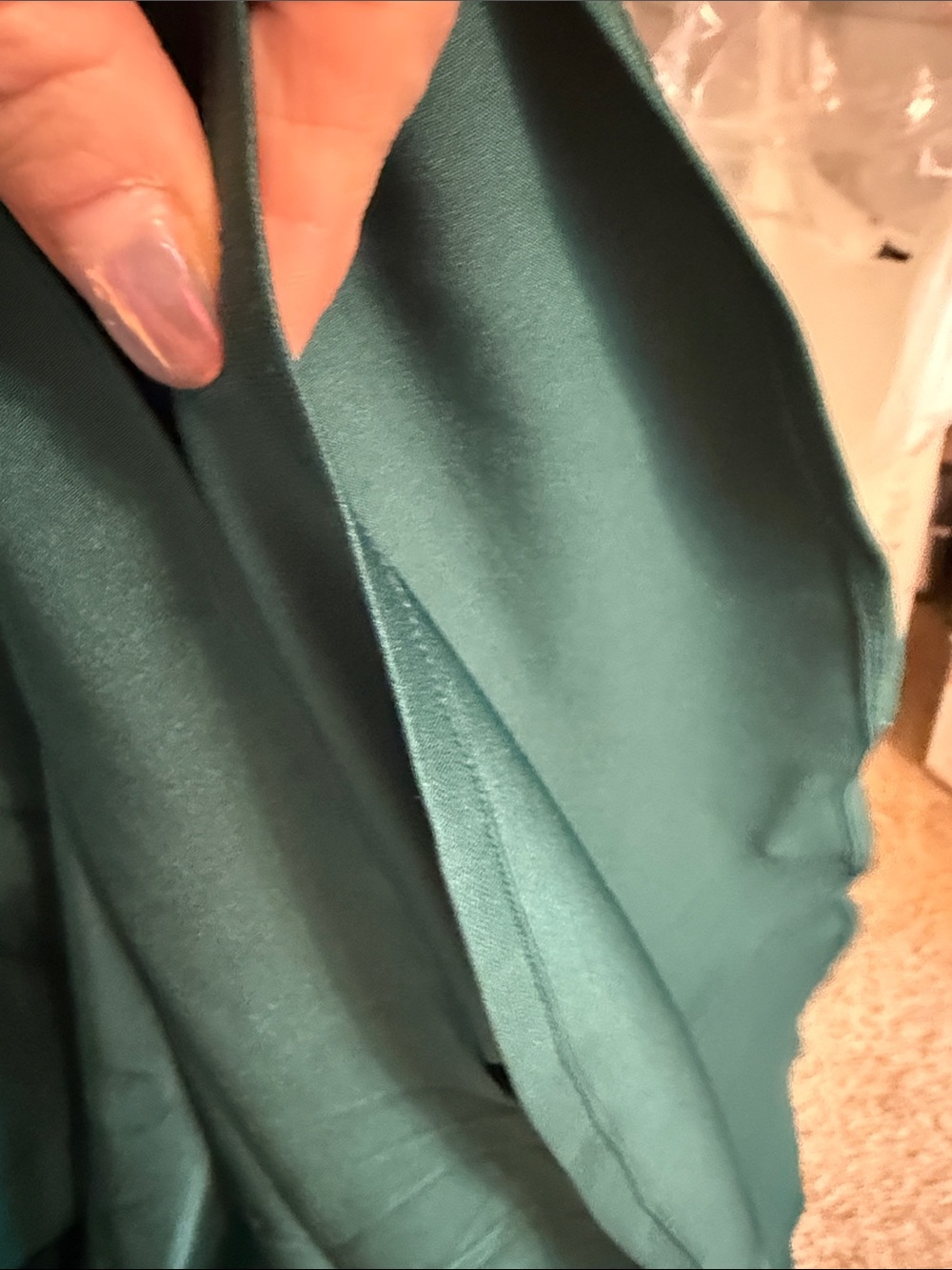 MacDuggal 🌹Emerald Beaded Cap-Sleeve Evening Gown - Picture 13 of 16